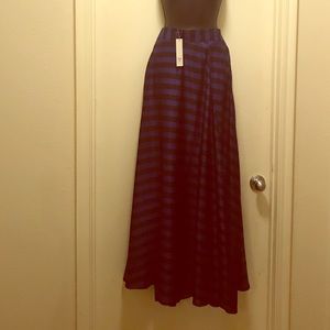 Women’s long skirt electric blue and white
